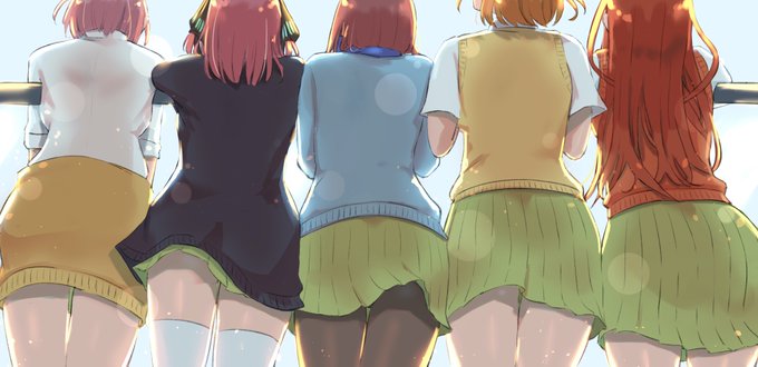 いんすたん兎さんがTwitterに投稿した中野五月(五等分の花嫁)のイラスト。