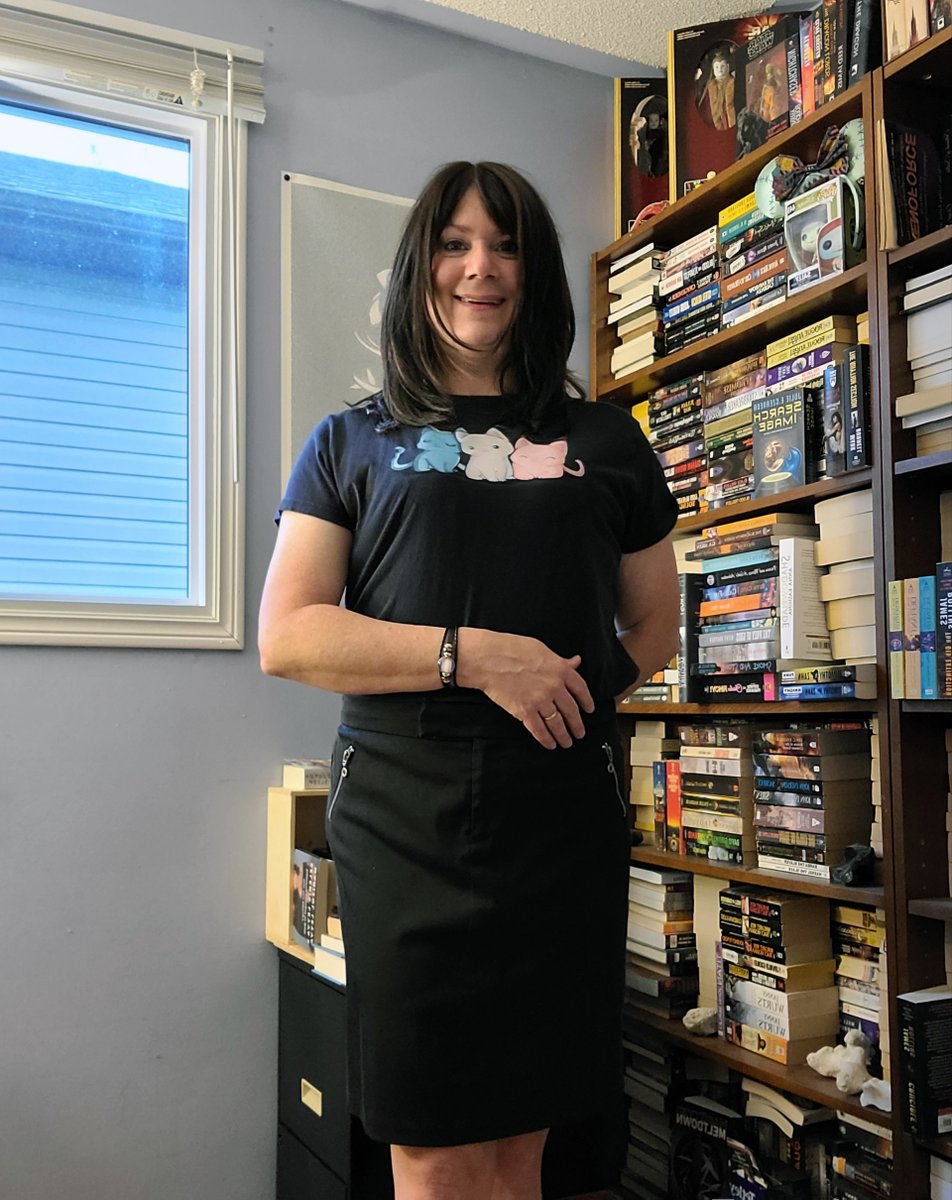 No matter how, where, or when you express yourself, on #TransDayOfVisibility we celebrate each other. Today I'm rocking my trans kitties t-shirt, my trans pride bracelet, and my transgender pendant. 💜⚧️🏳️‍⚧️ #TDOV #HappyTransDayofVisibility2021 #TransIsBeautiful #TransPride