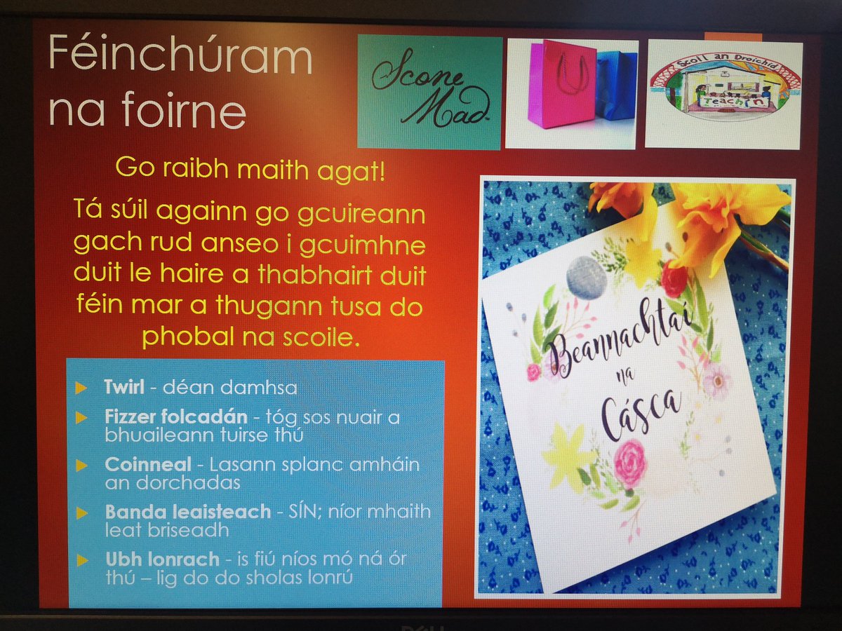 scoilandroichid's tweet photo. Beannachtaí na Cásca do phobal uile na scoile - buíochas ar leith don fhoireann a thugann 💯 i rith ama! 👏 👏 👏
Happy Easter to our school community& special thanks to our wonderful staff who deserve #Time2Rest @DrTinaRae #cothú #foireann #folláine https://t.co/PxxpFSmIRm