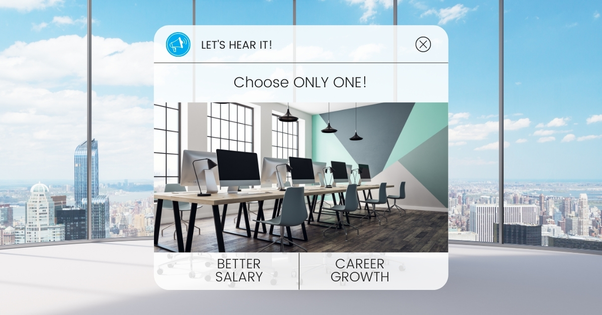 If you were only to CHOOSE ONE, what will it be?👀 Comment your choice below!⬇

#StaffCX #careergrowth #salary #employee