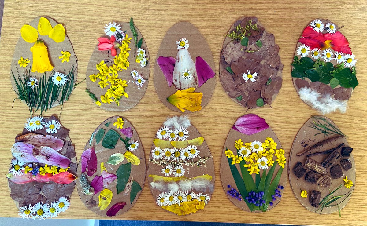 pinemartenclass's tweet photo. Our natural Easter eggs. We had a lovely time creating these 🐣 https://t.co/WJOcI8OEFI