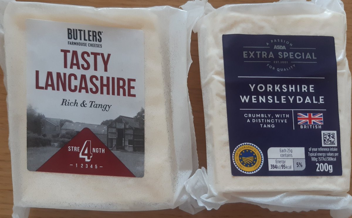 War of the Roses about to be re-enacted...

in my mouth.

What do you mean   ?   

...some of my best friends are from Yorkshire!

#cheese #LancashireCheese #Wensleydale #WarOfTheRoses #Lancashire #Yorkshire
