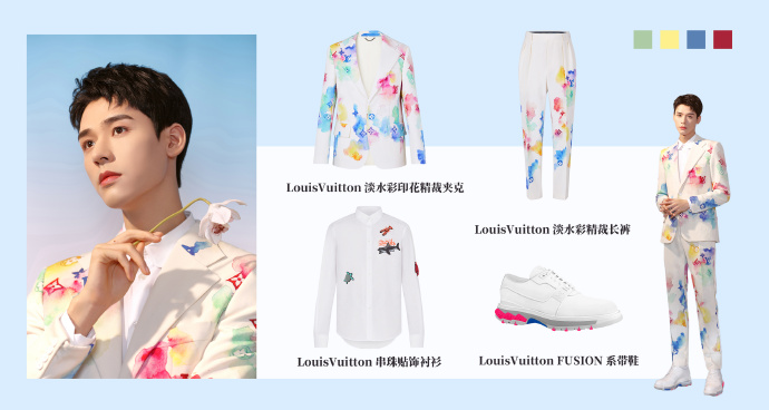 Gong Jun 龚俊 💙 on X: Gong Jun at it with the head to toe Louis