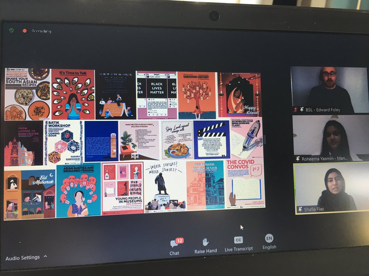 MuseumMeets's tweet photo. Fantastic presentation by Shafia &amp; Roheema from @OSCH_Mcr @McrMuseum #digitalproducers #youthled  #SouthAsianHeritageMonth   presenting @BritishArts #HeritageFuturePast #kickthedust @HeritageFundUK https://t.co/UWF6NV2Boc