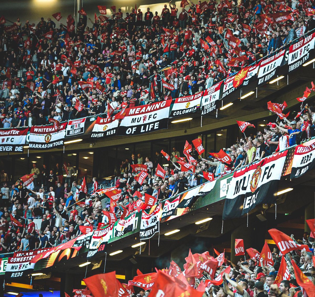 Reds in Stockholm for the Europa League final, May 2017.