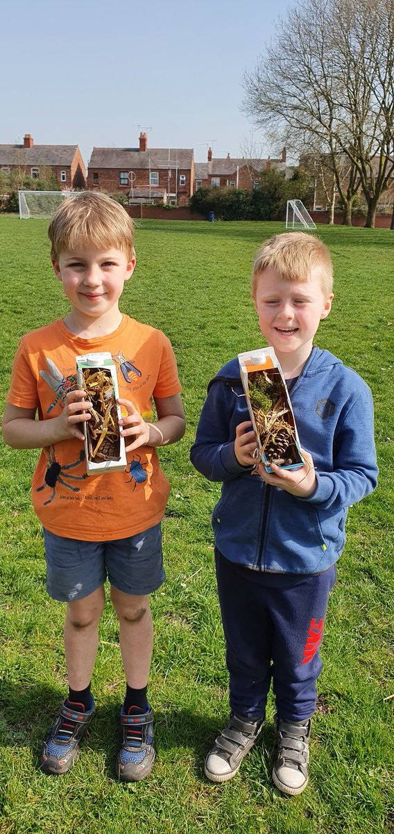 BoughtonHeath's tweet image. Year 2 are having fun in the sun creating their bug hotels #dtproject #forestschool #outdoorlearning #year2