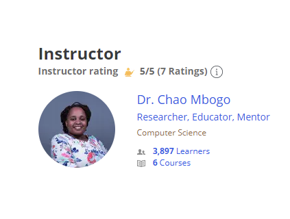 chao_mbogho's tweet image. Hi. My name is Chao &amp;amp; am a @coursera instructor🤓 In this thread you&apos;ll find 6 programming courses I&apos;ve worked on from higher to foundation level. They use a cool practical app so you&apos;ll learn hands-on &amp;amp; I use step-by-step teaching so each course comprises small digestable parts.