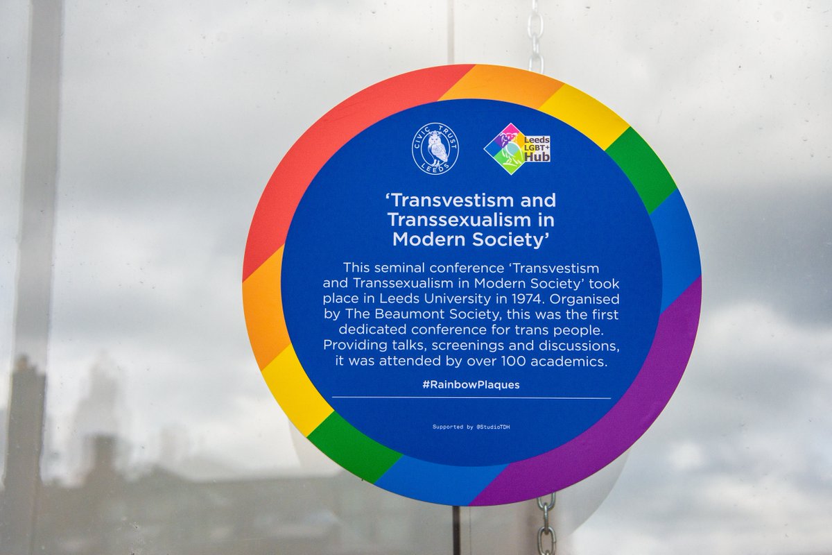 This plaque commemorates the first trans conference which happened here in 1974. We're still listening and committed to trans rights.

Parkinson is lit up tonight for #TransDayOfVisbility, recognising the courage it takes to live openly and authentically.

bit.ly/3cwwcHZ