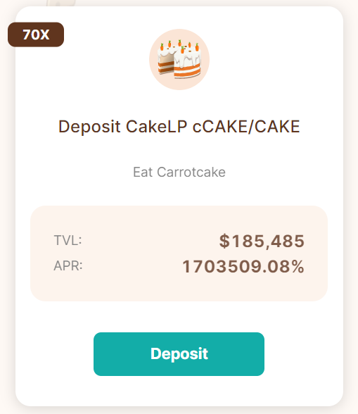 CarrotCake_Now's tweet photo. Dear 🥕🥞 Lovers!

We have a super cool information for you:

CakeLP cCAKE/CAKE is LIVE and reward will start from the block: https://t.co/C3xDYqXKjx

Eat 🥕🥞 here: https://t.co/TndbBNBiku https://t.co/xXgMyxD9kv
