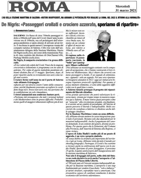 propellerSA's tweet photo. Interviene il Consigliere Orazio De Nigris sul tema crociere https://t.co/MVayYPVOHk