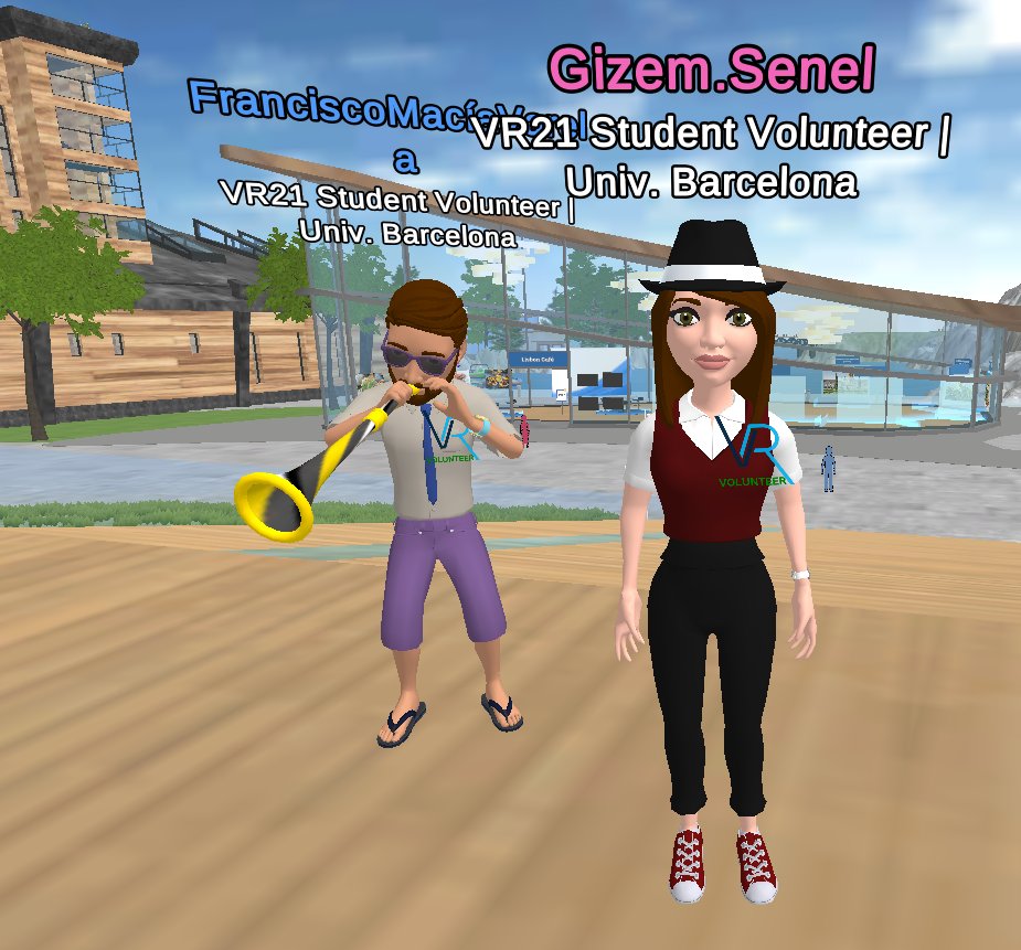 Having fun at #IEEEVR2021!