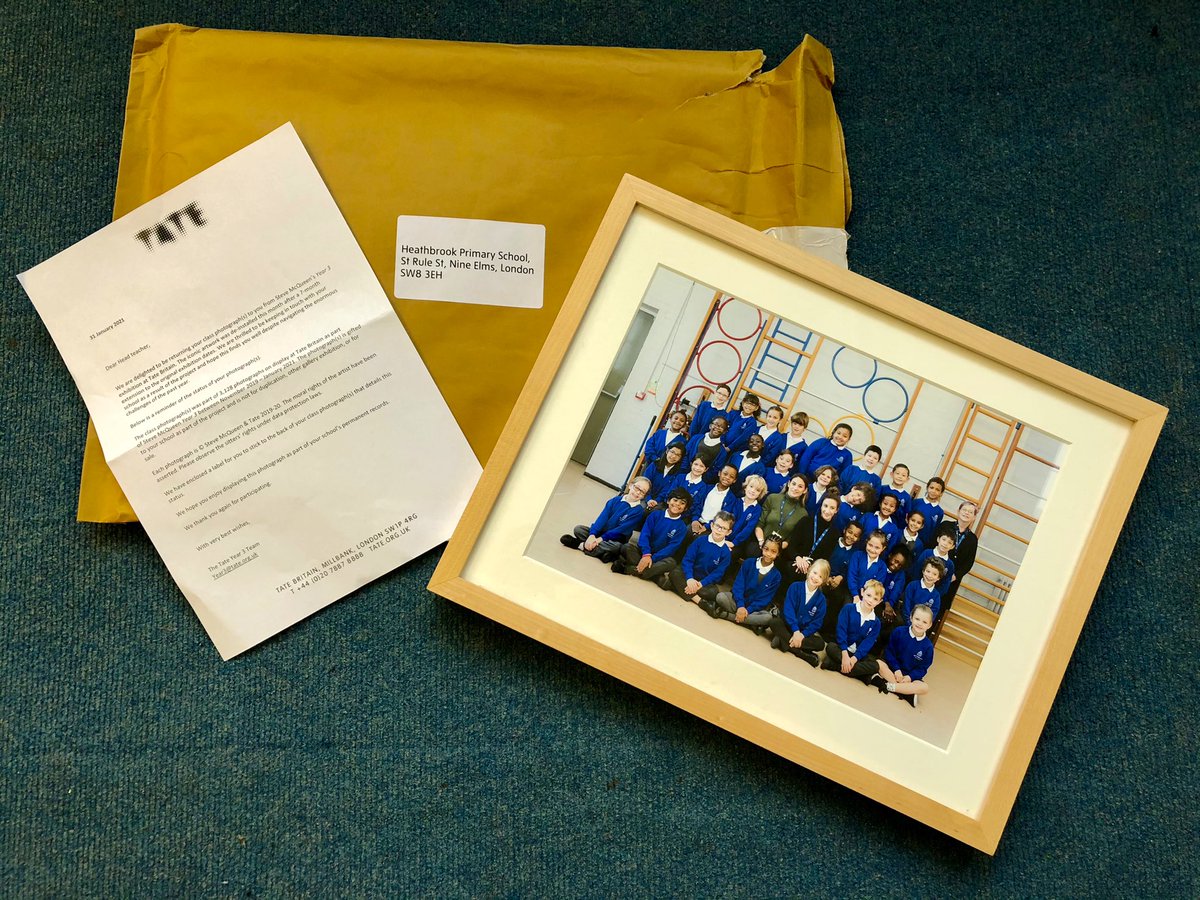 HeathbrookPri's tweet photo. Wow!
Itโs not everyday that we get given a piece of artwork from a @Tate exhibition.
What an incredible legacy for these children - especially ahead of the pandemic.
Thank you so much
#year3project and #SteveMcQueen https://t.co/KNYKuHAaJx