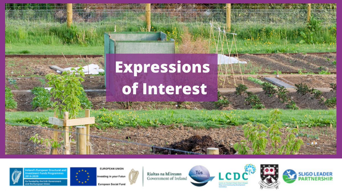 Expressions of Interest❗️
The Tús Programme are seeking Expressions of Interest from new &amp; existing Community Groups who wish to avail of our Tús Placement Programme.
Read more here: bit.ly/3dhtXqY
Contact: Declan Foley
📱087 6263299
📧dfoley@sligoleader.com
#community