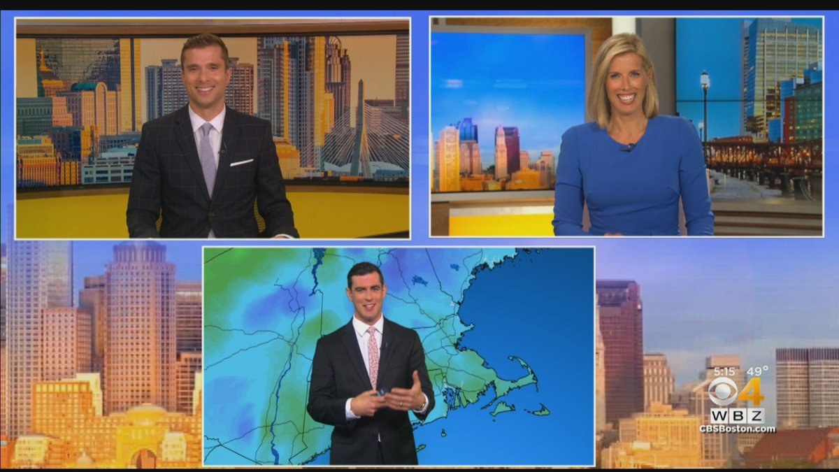 KateMerrill's tweet photo. Back at it after a few vacation days! ☀️
Happy to be back with this crew... Love a short week.
#WBZthisMorning #AlreadyWednesday https://t.co/mdL1e8o504