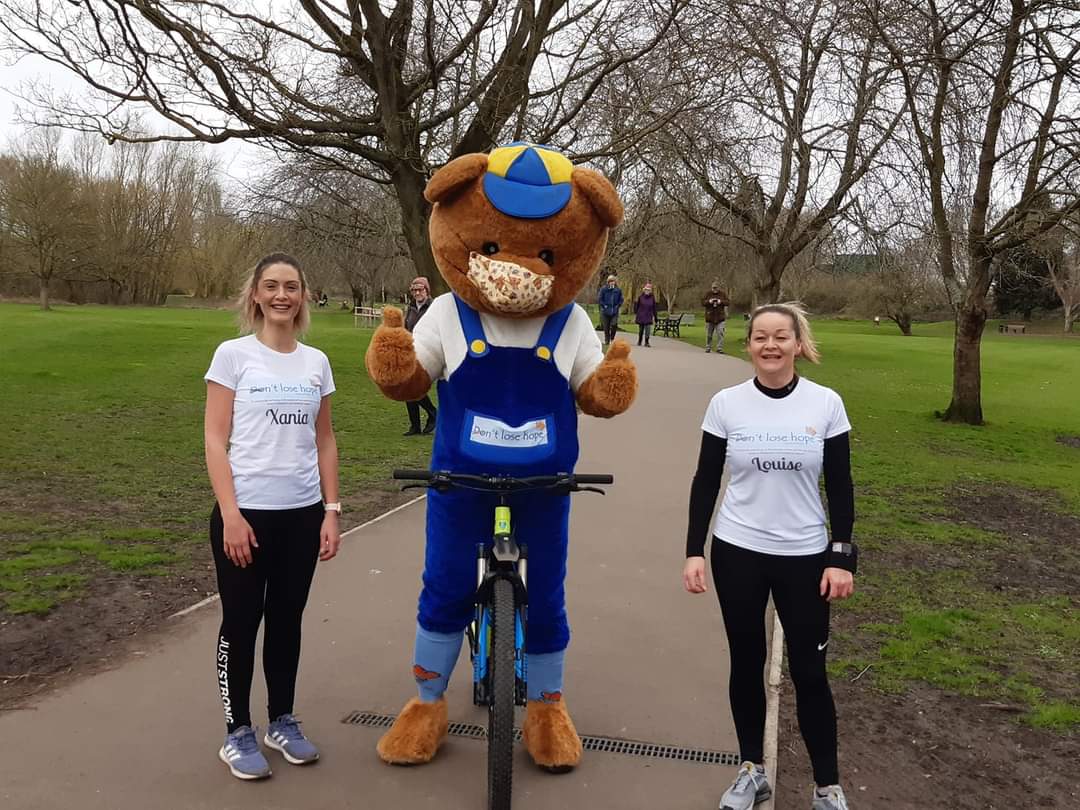 THANK YOU to these two lovely ladies Xania &amp; Louise. They raised £3104 by running every day throughout March and organising a raffle.  Over 60 local businesses donated to this.  🧡
The money will provide 150 play therapy sessions as we have many children on our waiting list.