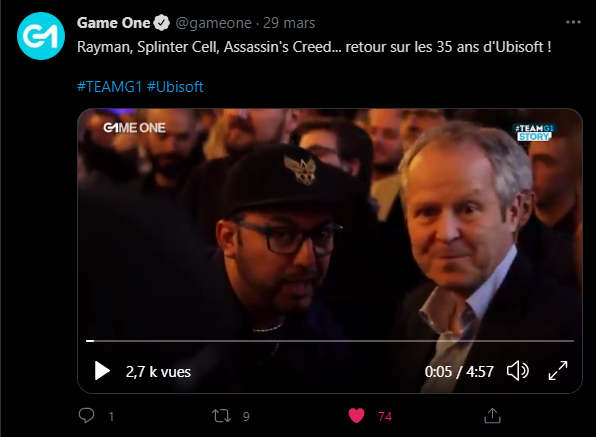 maviedegeek's tweet photo. @gameone et qui c'est ça ? C'est bibi ^^
@UbisoftFR @AssassinsFR ^^
#UBI30 https://t.co/XjNzd41ZVI