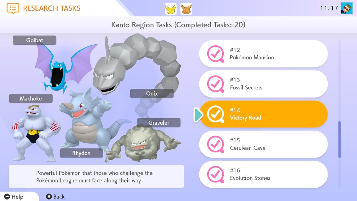 miketendo64's tweet photo. Here's hoping #PokémonHOME adds some new #Sinnoh Research Tasks when #PokemonBrilliantDiamond and #PokemonShiningPearl release.
It was a missed opportunity more weren't added for #TheCrownTundra and #TheIsleOfArmor. https://t.co/8z3U2yKry6