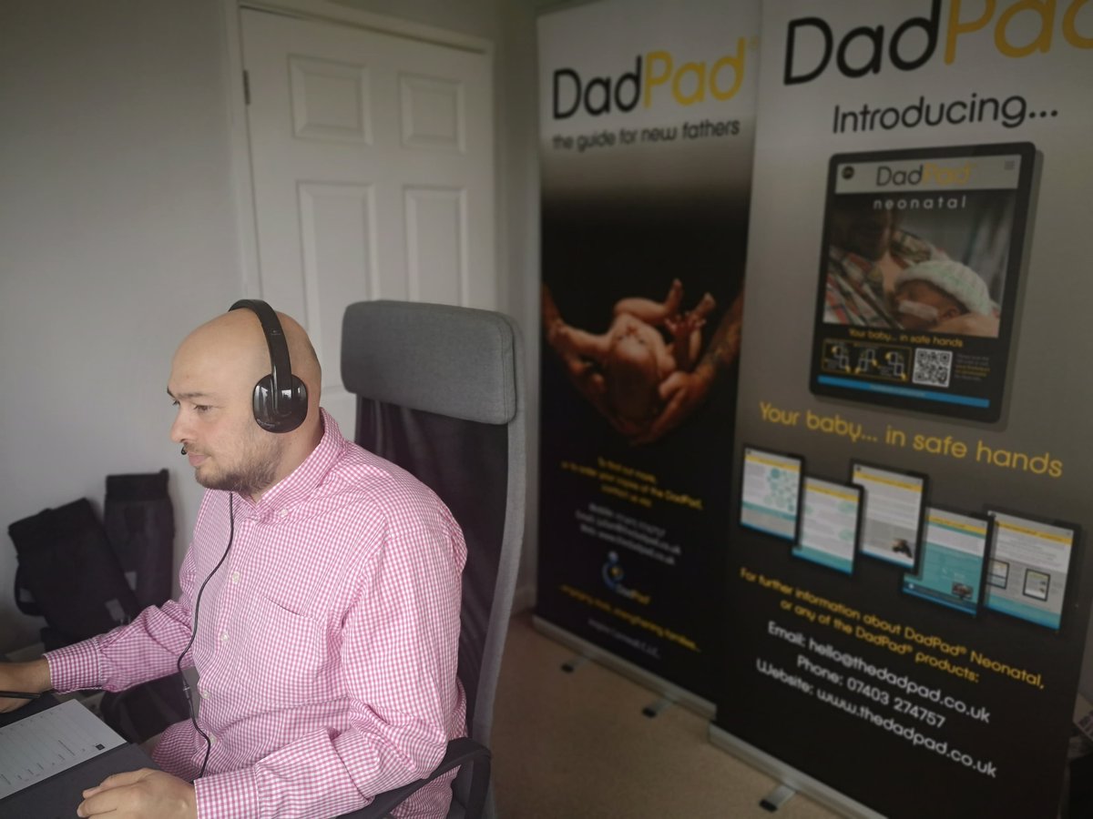 dadpaduk's tweet photo. Julian's gearing up for his second launch of the week - speaking with Kara and Naomi @NHS_ELFT, in readiness for the #DadPadapp for #Luton and #Bedfordshire going live today!
#dadsmatter #appsfordads #howareyoudad #asktwice #workingfromhome https://t.co/pkp8V1MofM