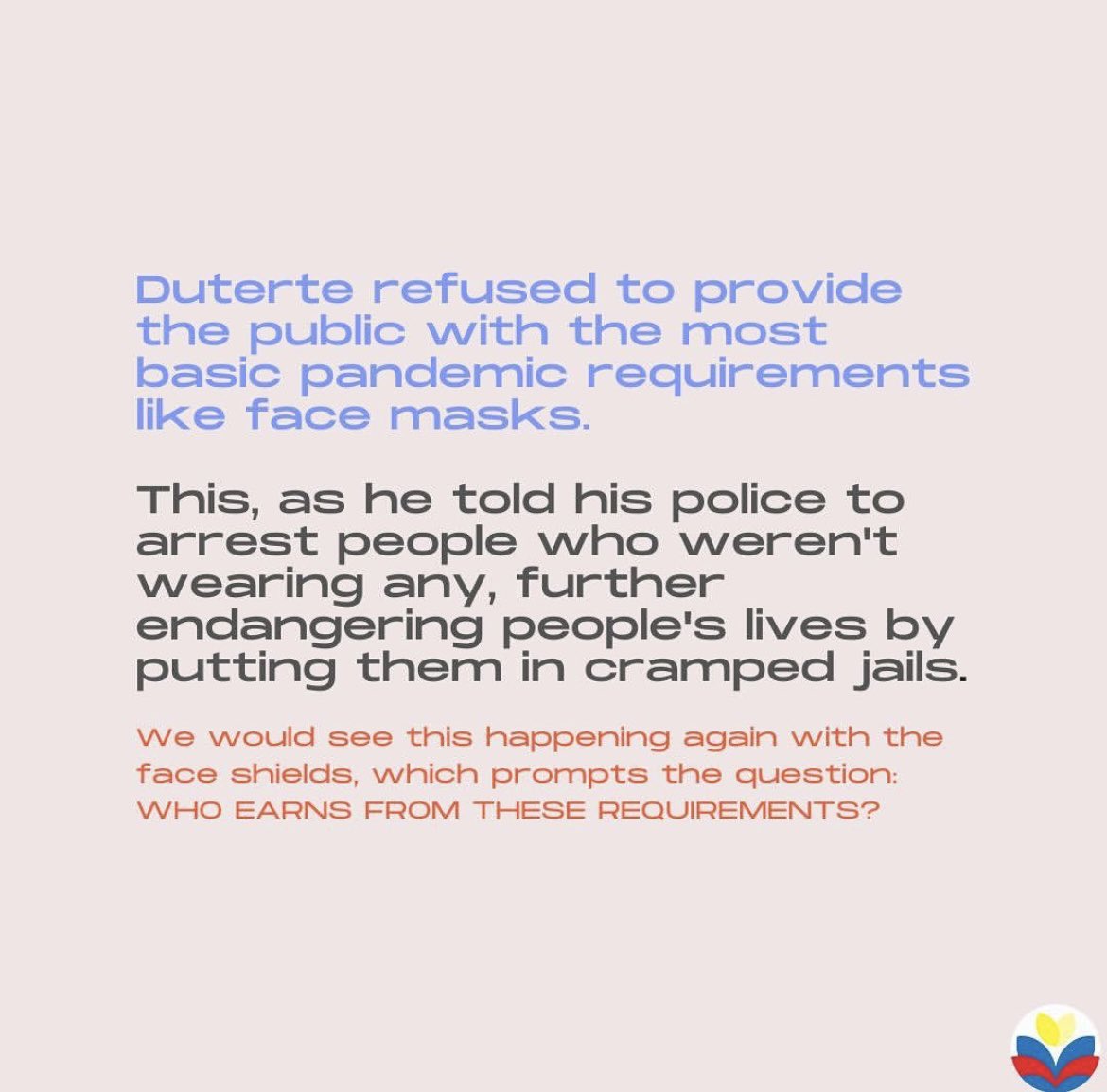 davidlicauco's tweet photo. If you aren’t mad about how the government is handling things, then something is wrong with you. #Filipinosdeservebetter 

Credits to @pagasaph https://t.co/V3QMdsS8G2
