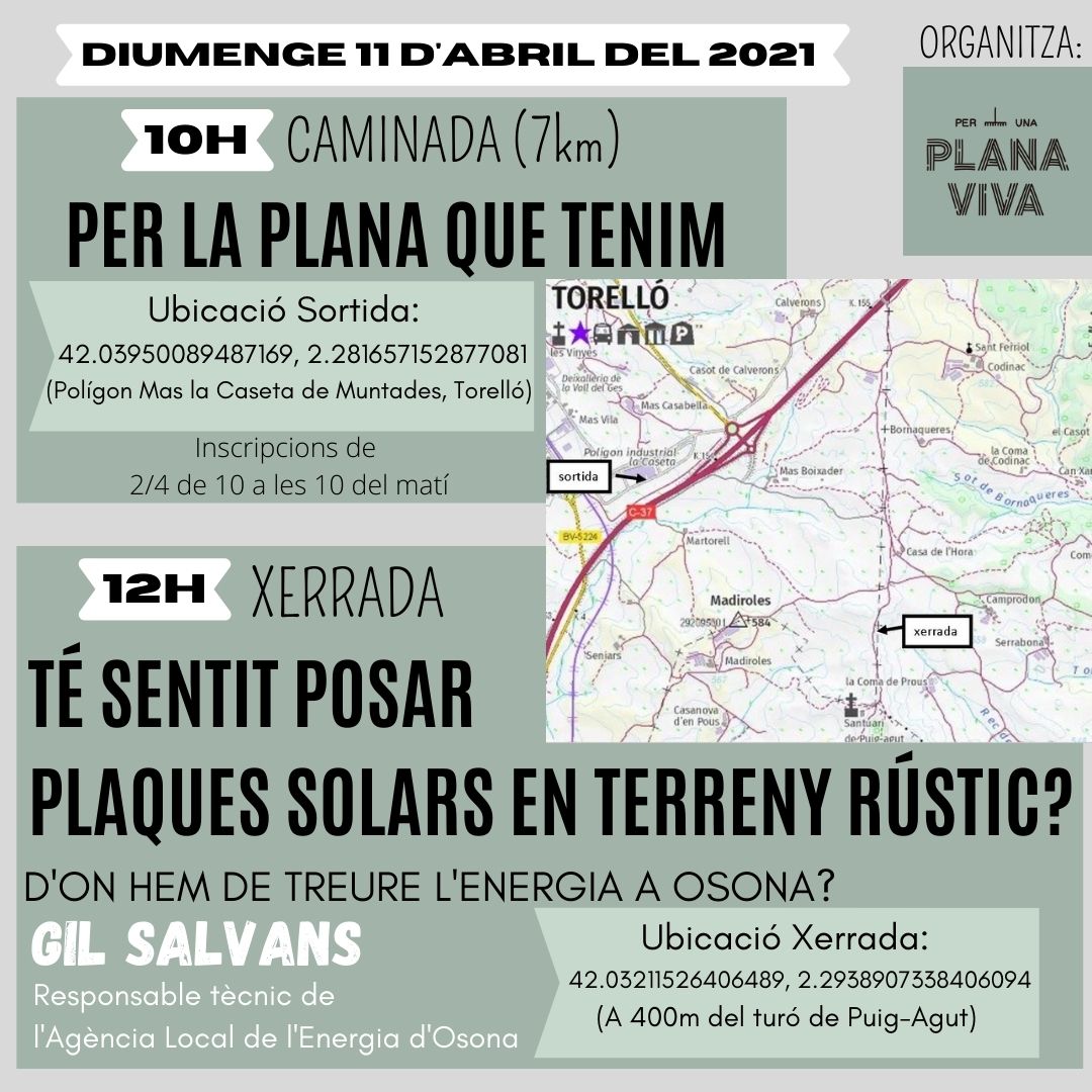 perunaplanaviva's tweet photo. 📢 Diumenge 11 d'Abril ❗❗❗ 

➡️10h CAMINADA Per la Plana que tenim
🌍 Sortida del Polígon Mas la Caseta de Muntades, Torelló. Ubicació:
https://t.co/B27UogB9DO https://t.co/9jlKPnPOpD