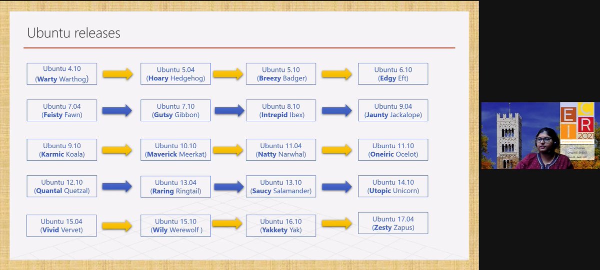 2021Ecir's tweet image. @2021ecir Joint Autoregressive and #GraphModels for Software and Developer Social Networks 
Speaker Rima Hazra
Now on Session 7C: Domain-Specific #IR
Chair Udo Kruschwitz
#ecir2021