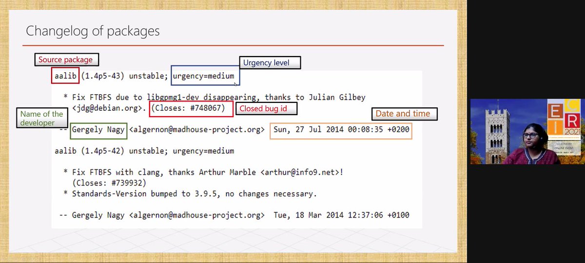 2021Ecir's tweet image. @2021ecir Joint Autoregressive and #GraphModels for Software and Developer Social Networks 
Speaker Rima Hazra
Now on Session 7C: Domain-Specific #IR
Chair Udo Kruschwitz
#ecir2021
