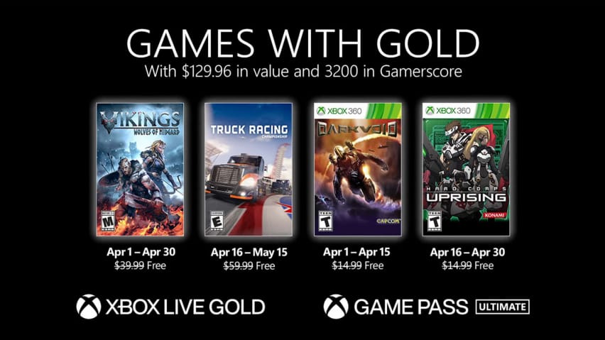 BRUSHONE360's tweet photo. #Free #GamesWithGold April on #Xbox #Xbox360 #XboxOne #XboxOneX #XboxOneS #XboxSeriesX #XboxSeriesS #XBL #XboxLive #XboxNetwork #Games #ItsAllInTheGame https://t.co/uPBblLIfzj