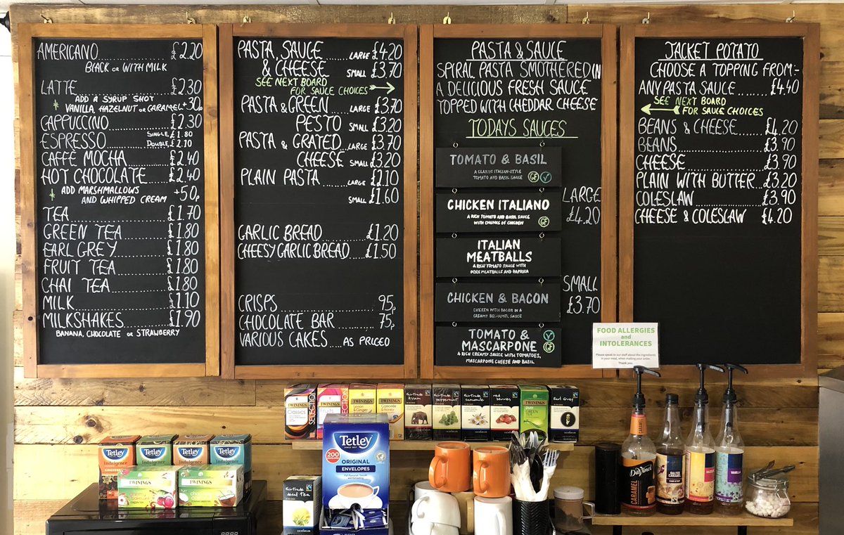 Expresspastaco's tweet photo. Good news pasta fans... We’re back 👍

We will be offering a takeaway service over the next two weeks. Our usual range of Pasta, Jacket Potatoes and Drinks are all available. 

Our hours up until the 12th April will be 10am to 2pm, Tues to Sat.
 
We look forward to seeing you. https://t.co/e9jpZnK9lh