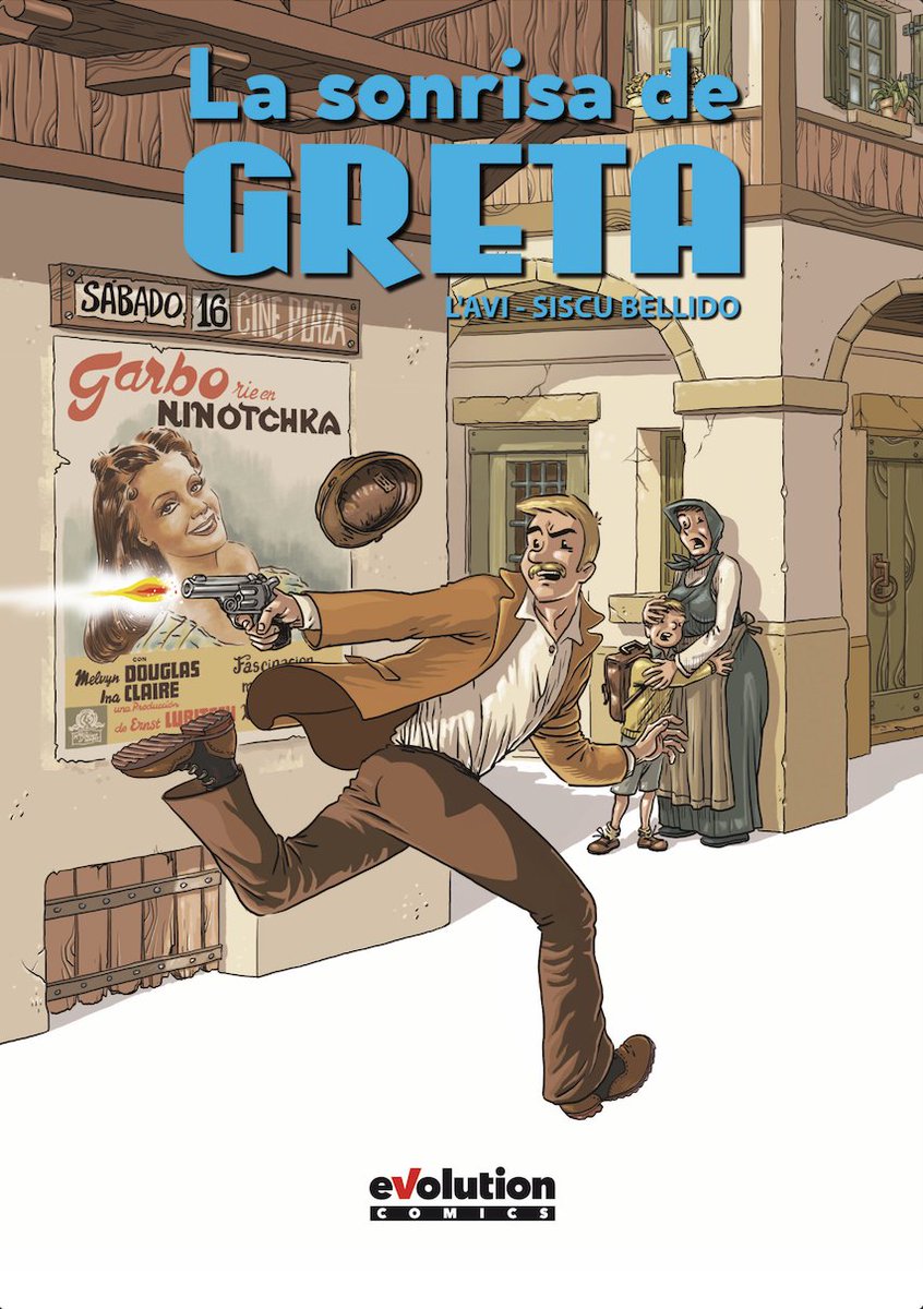 Patancillo's tweet photo. Ya puedes encontrar en tu librería "La sonrisa de Greta". Tebeo que hemos hecho L'Avi a las letras y yo a los dibujos. Novela gráfica histórica, tebeo de aventuras, cómic biográfico, historieta, llámalo como quieras, pero llámalo! @AviNinotaire @autoresdecomic @PaniniComicsEsp https://t.co/Bvy0653jWK