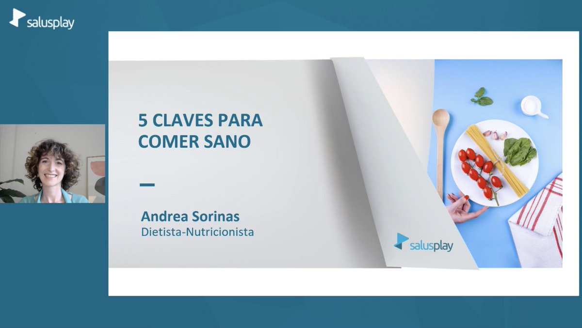 salusplay's tweet photo. Ya disponible en #SalusOne la excelente charla que nos regaló ayer @AndreaSorinasDN y sus claves para comer sano

Por tiempo limitado en abierto para todos, a través de este enlace 👇

https://t.co/dGzciIs74J

#alimentacionsaludable #enfermeras #comemejor https://t.co/e2kQ3D2HhM