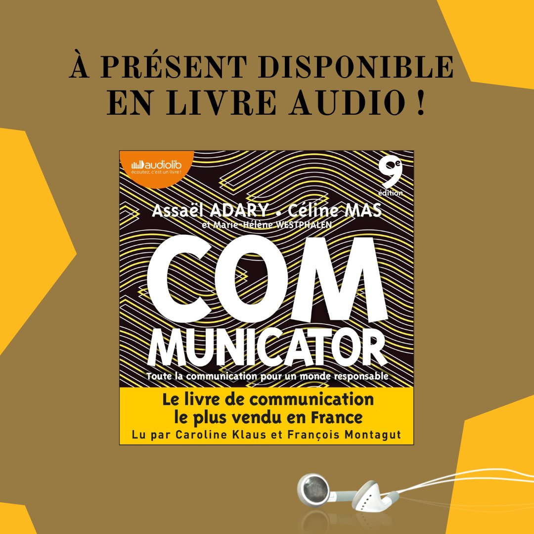Audiolib1's tweet photo. 🗨️ LE #COMMUNICATOR EN LIVRE AUDIO 🗨️

Rendez-vous chez nos partenaires numériques pour découvrir le #Communicator d'@AssaelAdary, Céline Mas et Marie-Hélène Westphalen en livre audio, lu par Caroline Klaus et François Montagut ! ➡ https://t.co/HuKFbgsRF8
cc @DUNOD @Ohlivres https://t.co/dFONRzaA06