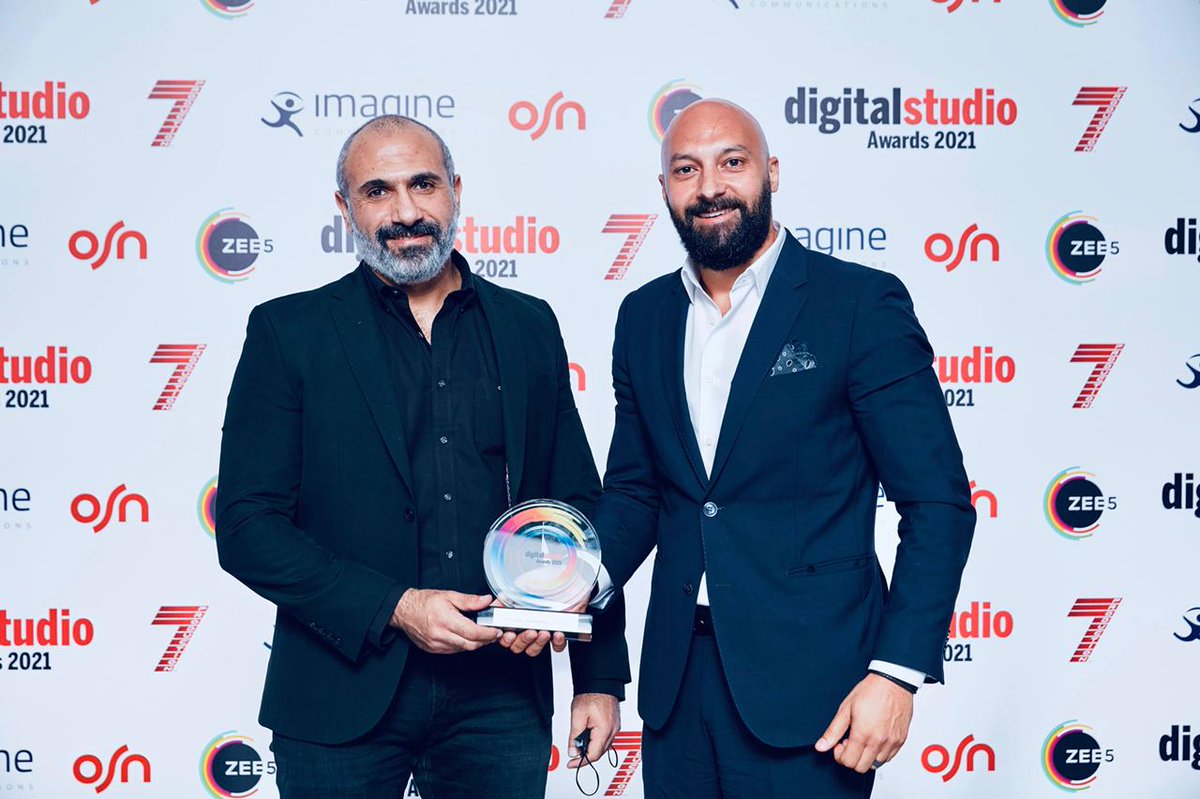 Delighted to have won the 2021 Digital Studio Award last night for “Excellence in Technical Installation and Supplier Innovation” with @mbc_group for the implementation of our #Versio #playout solution at MBC’s Dubai facility. #DSAwards @DPME_dotcom