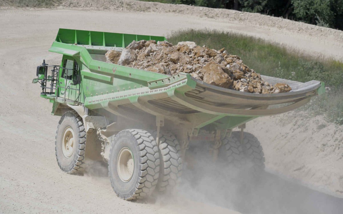 im_mining's tweet image. #LithiumSystem AG (former #LithiumStorage GmbH) has acquired 100% of @EminingSales from partner #KuhnSchweiz. #eMining developed the 65 t payload #batteryelectric #eDumper with battery tech from Lithium Storage which is operating at a #CimentsVigier quarry bit.ly/3m6eLkx