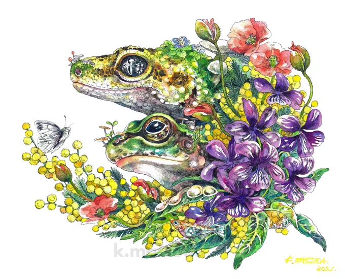 3月は仕事絵ばかりだったので、4月は自分の絵をたくさん描きます。

#3月を写真4枚で振り返る 