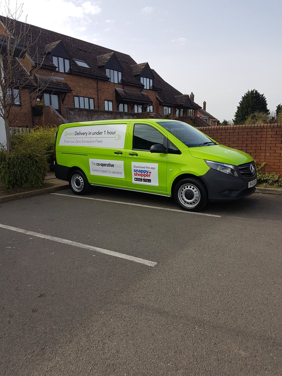 Andrea Rudge 🎺📚🏳️🌈💙🏴 (@ecoandi) on Twitter photo Very excited to see the new member of the team <a href="/mycoopfood/">Central Co-op Food</a> London Rd this morning! A new electric delivery vehicle to cover Kettering area. Just order via the Snappy Shopper app or website! #ecofriendly Very excited to see the new member of the team <a href="/mycoopfood/">Central Co-op Food</a> London Rd this morning! A new electric delivery vehicle to cover Kettering area. Just order via the Snappy Shopper app or website! #ecofriendly