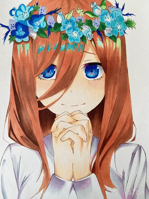 二期のEDの三玖描きました!
#五等分の花嫁 #中野三玖 #模写
#絵描きさんと繋がりたい 