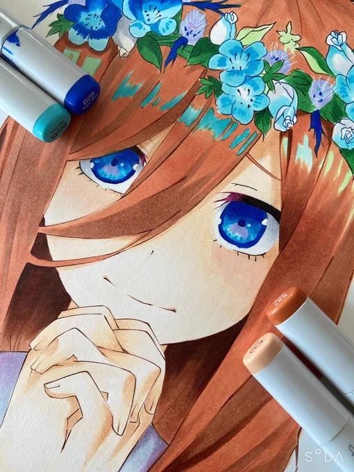 二期のEDの三玖描きました!
#五等分の花嫁 #中野三玖 #模写
#絵描きさんと繋がりたい 