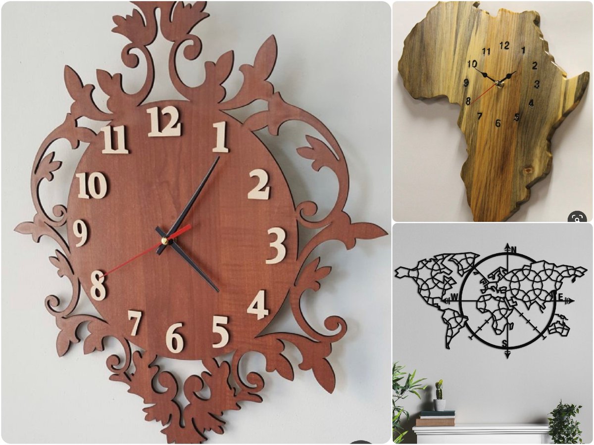 CoreIntegratio2's tweet photo. It's Laser O'Clock! 🕰️

Get these beautiful Laser-cut designed WallClocks and add that fancy and luxurious feel to your homes and offices. Say goodbye to boring Clocks and contact us today!
#lasercutclock #bestprice  #lasercutinsurulere  #surulere #lagos  #interiordesign #nigeria https://t.co/tag8Bp85FA