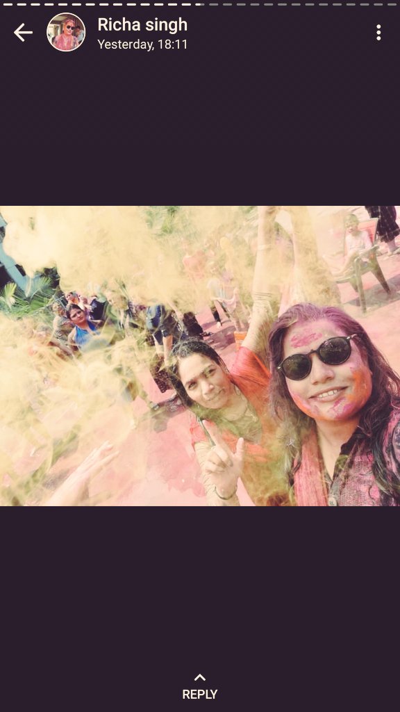 RubyAga9339's tweet photo. @iFFALCONIndia Here is my entry of my Holi Celebration Picture with my bestie @Richa22525021 play Only Dry Holi ๐
#iFFALCON #AddColoursToLife
#HoliContest @iFFALCONIndia
@KDivya18740584
@godsowntalk
@bokadia_vinita
@Nitish_nix
@SachinG33833053
@the_pride_grv https://t.co/By6hQM7kPH