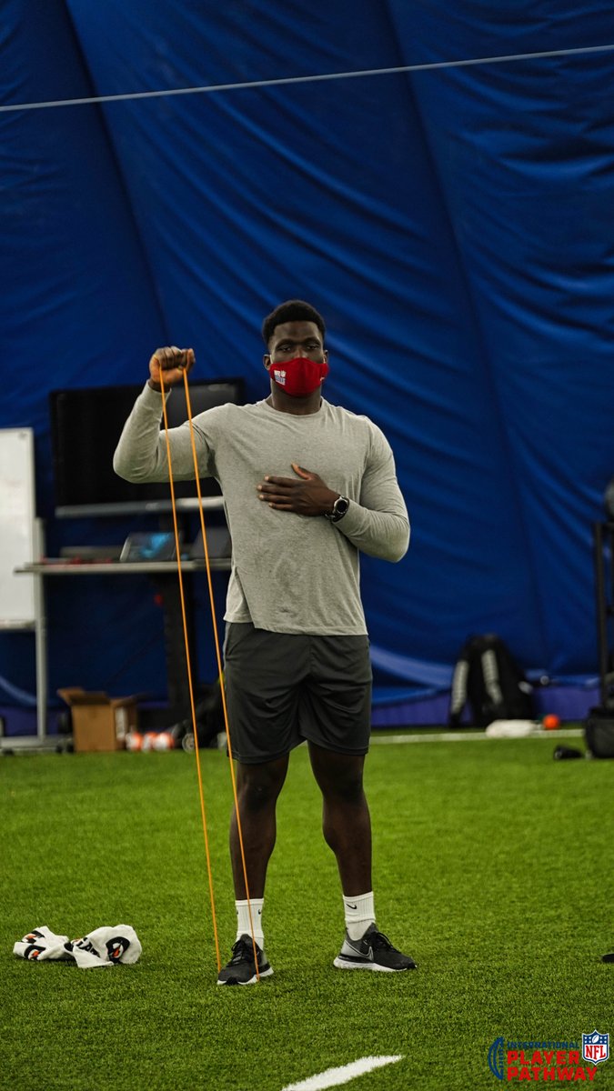 NFLUKIRE's tweet photo. Big day!

Good luck to our UK athletes participating in the NFL International Player Pathway Program Pro Day today.

Adedayo Odeleye - Defensive Lineman 🇬🇧
Ayo Oyelola - Linebacker 🇬🇧 https://t.co/jRq21PuLrw