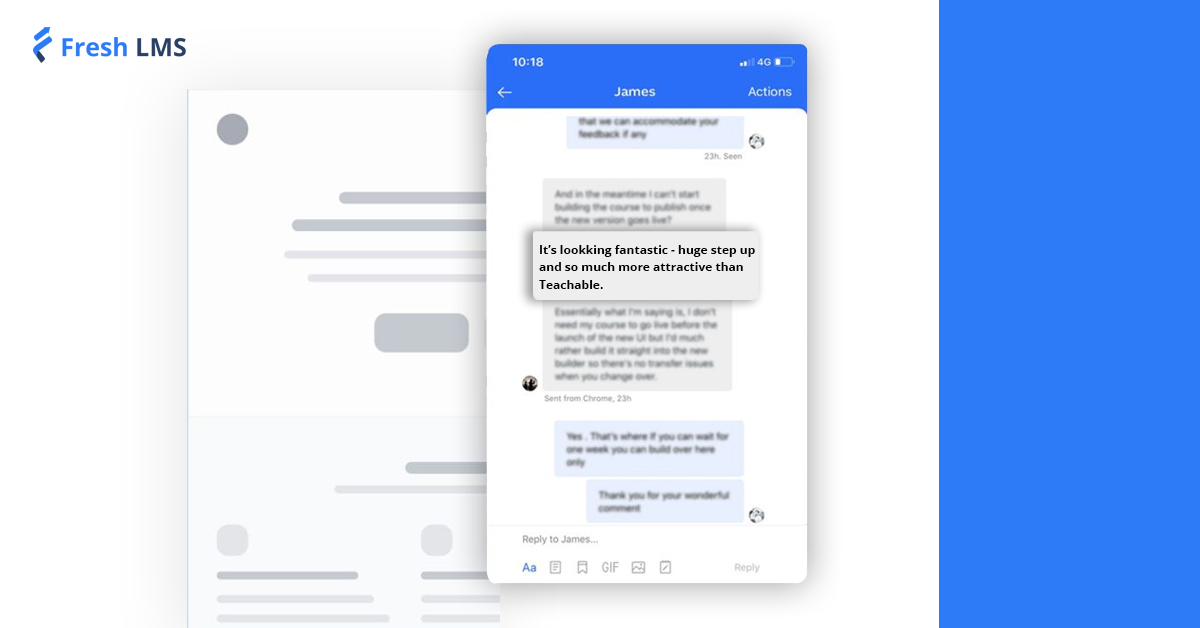 FreshLearnHQ's tweet photo. Sometimes, all you need is some words of inspiration from your customers and we got that from Mr. James.
Thank you, James, for your valuable feedback on FreshLMS.This means a lot to us!
https://t.co/on7NDOP1az
#customersatisfaction #feedback #valuble #lms #elearning https://t.co/uBD7HyNLy1