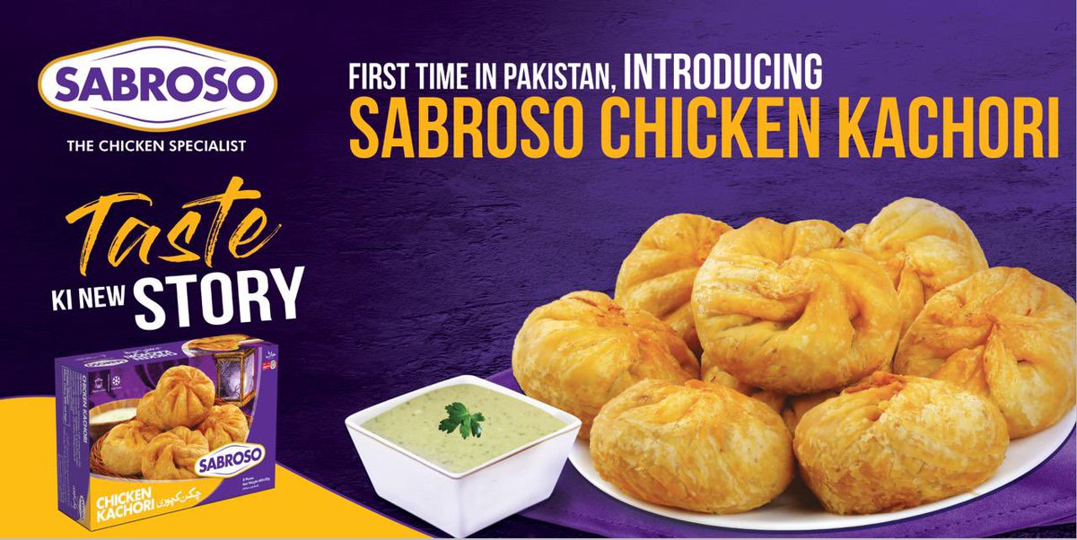 Salmansabir92's tweet photo. Introducing for the first time in frozen, Sabroso’s chicken kachori! Now available in your nearest stores. @SabrosoPakistan #kachori #Sabroso #TheChickenSpecialist #FirstTime #NewProduct #Ramadan2021 #MonthOfBlessings https://t.co/3aoNgWUrOb