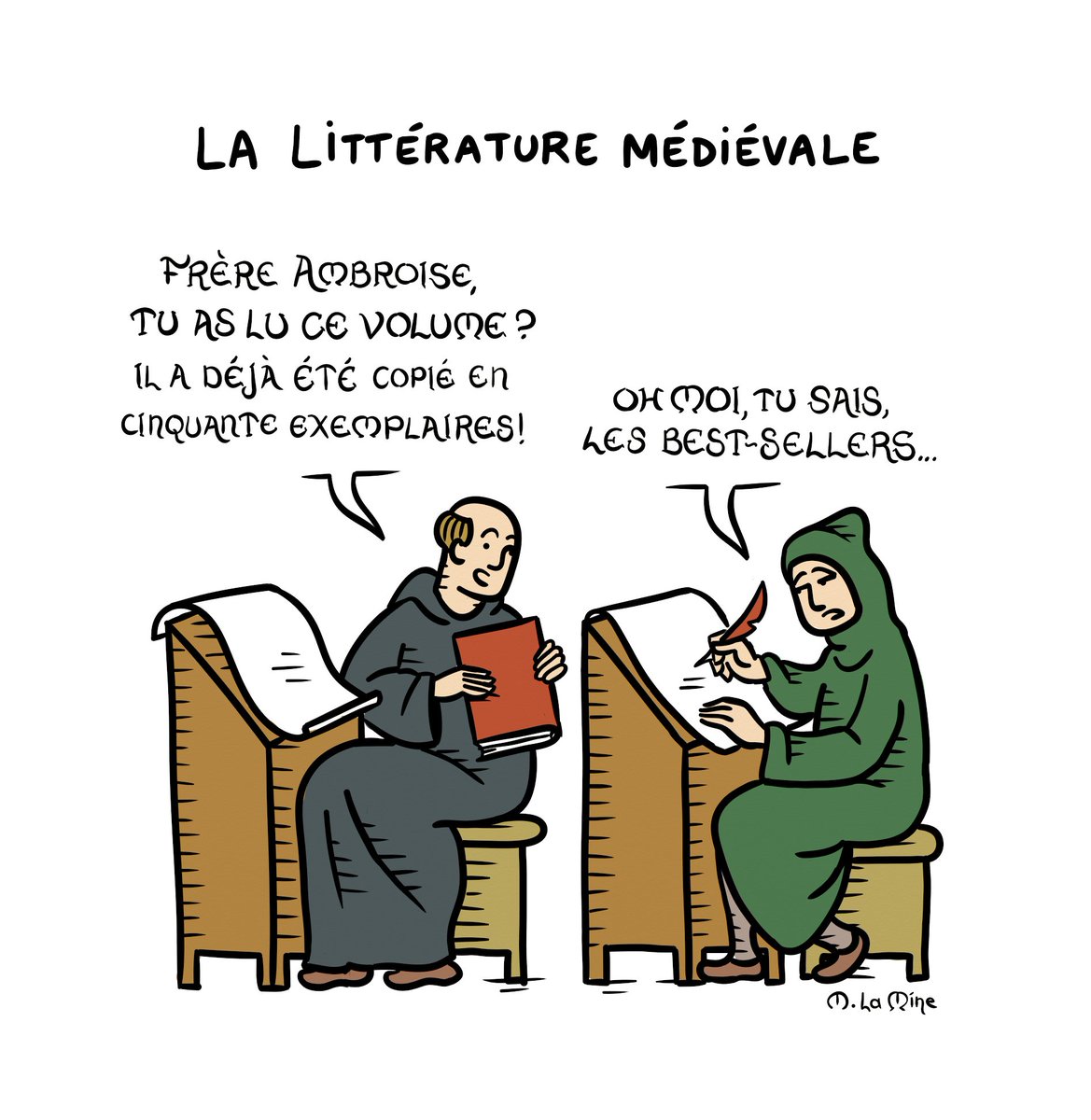 Extrait de mon bouquin qui sort dans deux semaines chez @DelcourtBD . J'en ai recopié 50 manuscrits, j'espère que ça suffira !