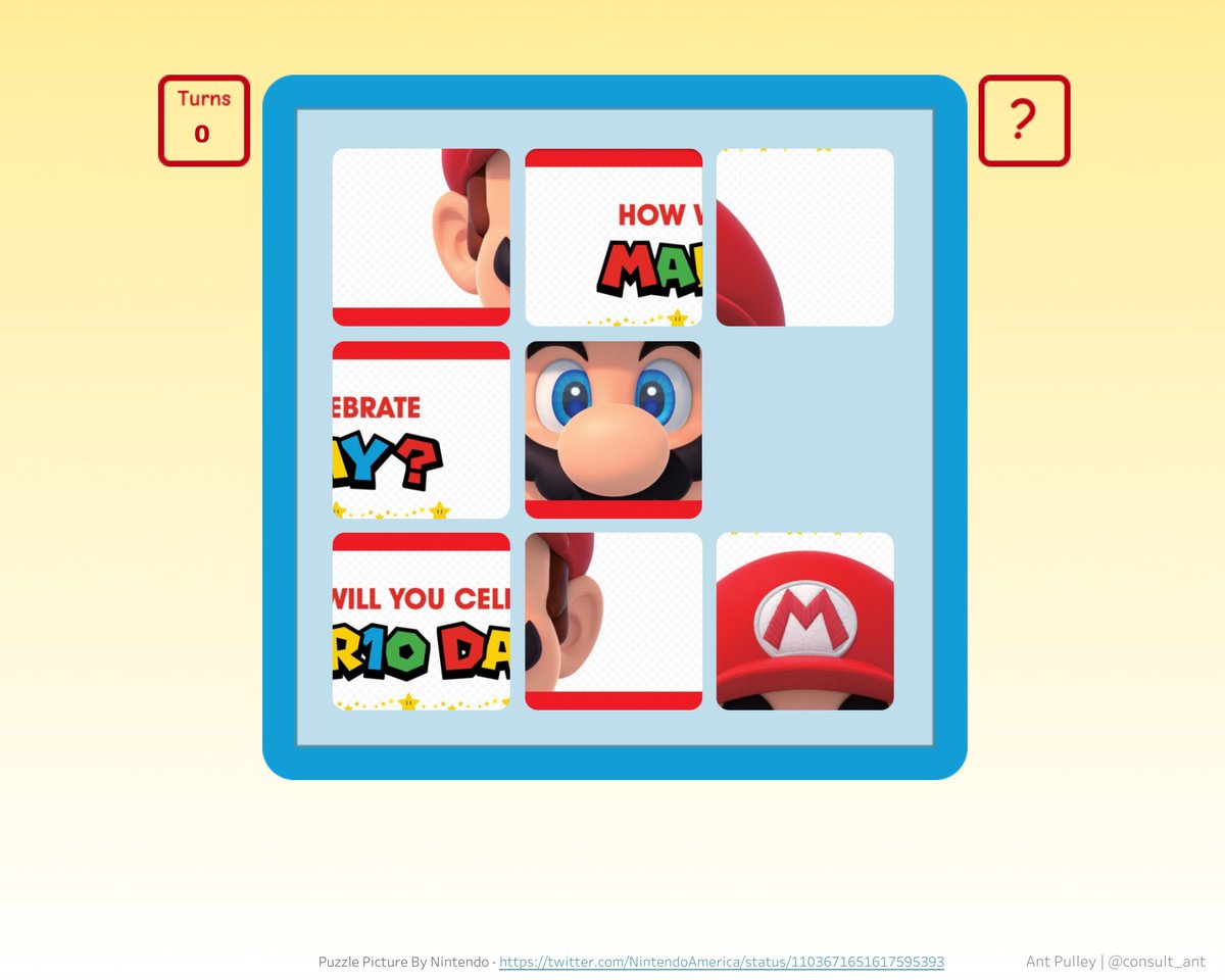 #VizConnect
Join us on 2nd April 5:00 PM IST to learn from <a href="/aish22011988/">Aishwarya Sivakumar</a> about  step-by-step UI and UX process to build better data visualizations and  <a href="/consult_ant/">Ant Pulley</a> Pulley about how he designed and built a slide puzzle viz for Mario day
Register : community.tableau.com/s/vizconnect
#datafam