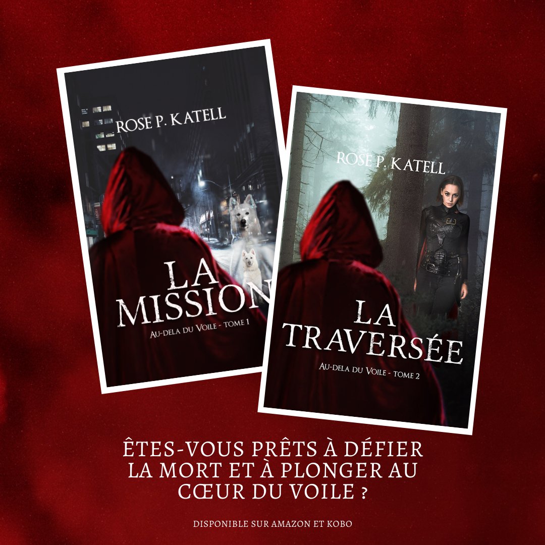 Rose_P_Katell's tweet photo. 5 mots pour décrire la dualogie Au-delà du Voile ?
☠️ Mort
📃 Mission
🐶 Chien
💪 Épreuves
❤️ Amour
#Fantasy #Imaginaire #SFFF #YA #YoungAdult #Dualogie #Duologie #Dyptique #Numérique #Broché #Ebook #Livre #Roman #Kobo #Fnac #Amazon #Kindle #Autrice #AutoEdition https://t.co/L1CIayCiMh