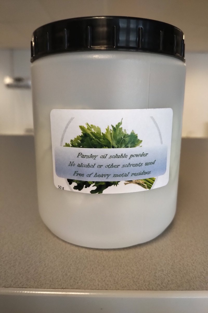 Vida project update: New oil microencapsulate products developed from residue material. Excellent flavour and colour!