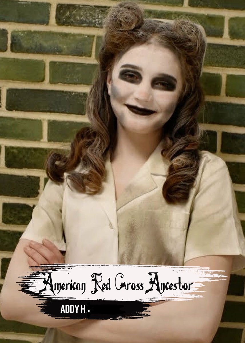 MEET THE CAST! One of the Addams Family ANCESTORS: American Red Cross Ancestor! <a href="/CBUnamiMS/">Unami Middle School</a>