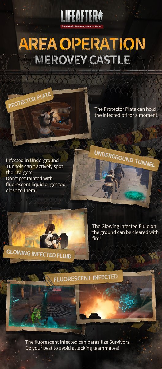 LifeAfter_en's tweet image. #LifeAfter #DoomsdayStation
#QuestGuide #AreaOperation #MeroveyCastle
Merovey Castle was magnificent and formidable. Its last castellan was Princess Merovey. However, a tragedy befell her... Here are some tips to help you reveal the hidden truth in the long-abandoned castle.