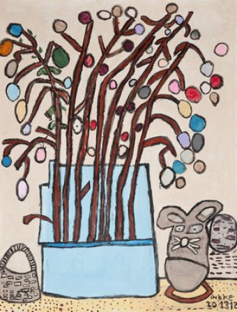 KunstNL's tweet photo. Uiteraard gaan we deze week in onze musea, archieven en collecties #COLLECTIEVISSEN naar #pasen 

Uit onze ruime MVO kunstcollectie:
Ineke de Jong - Paastakken https://t.co/rLIaklbMBR