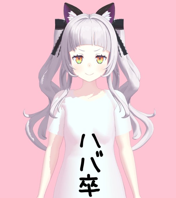 本日の進捗
・髪テクスチャ作成
・顔に髪影描き込み
次はリボン作っていく～🤗 